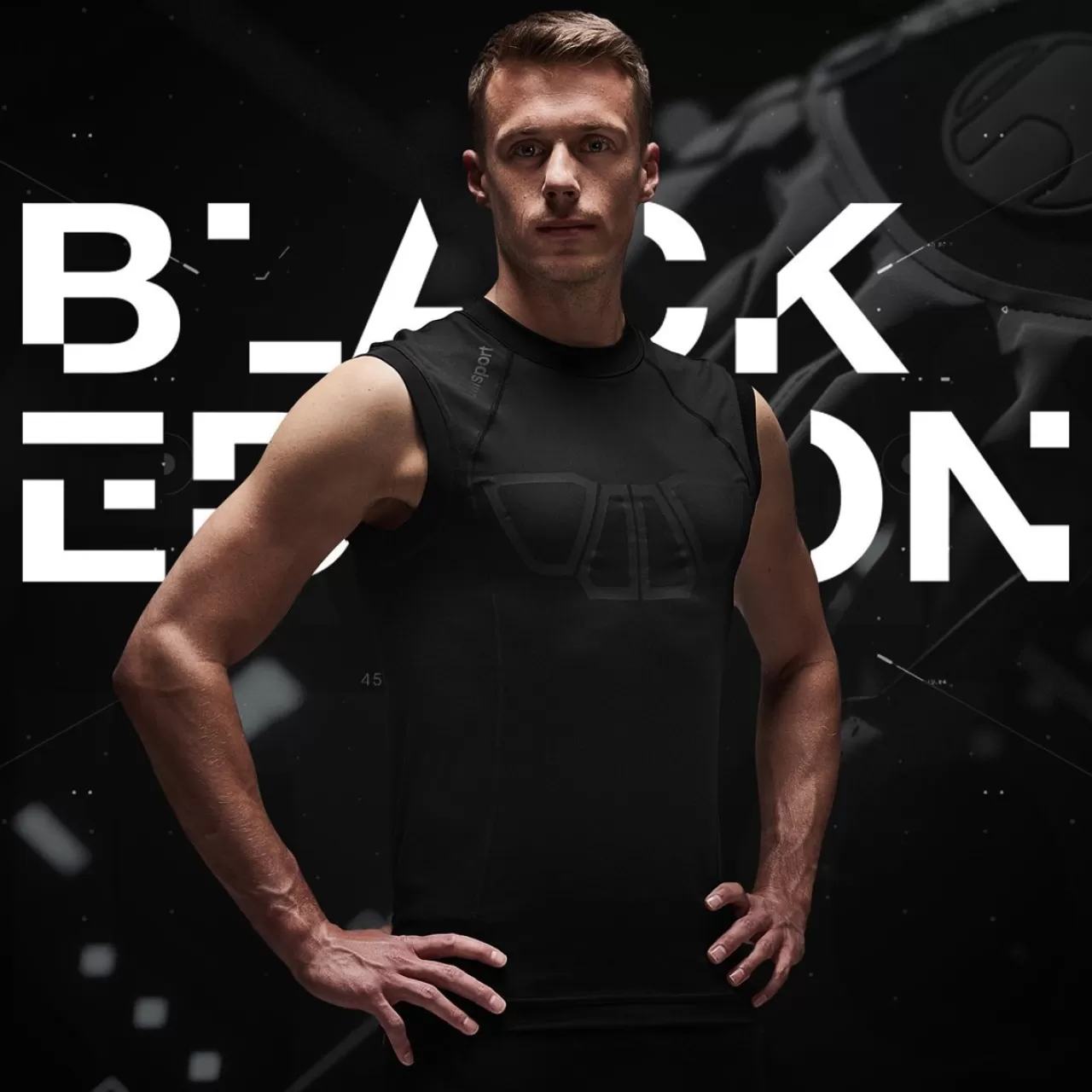 Discount uhlsport Bionikframe Tank Top Black Edition Schwarz