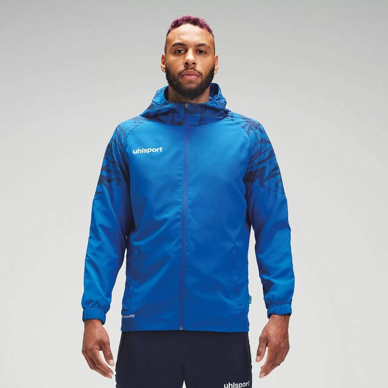 Best uhlsport Goal 25 Evo Woven Hood Jacket Azurblau/Marine