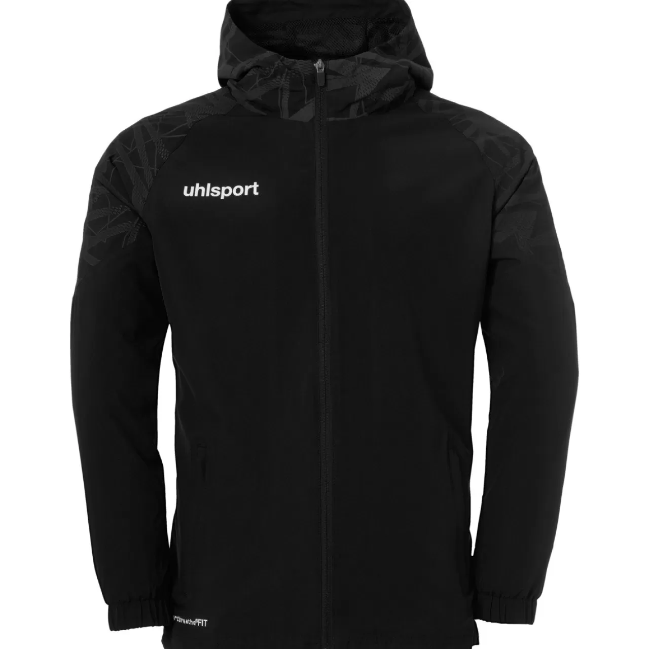 Cheap uhlsport Goal 25 Evo Woven Hood Jacket Schwarz/Anthra