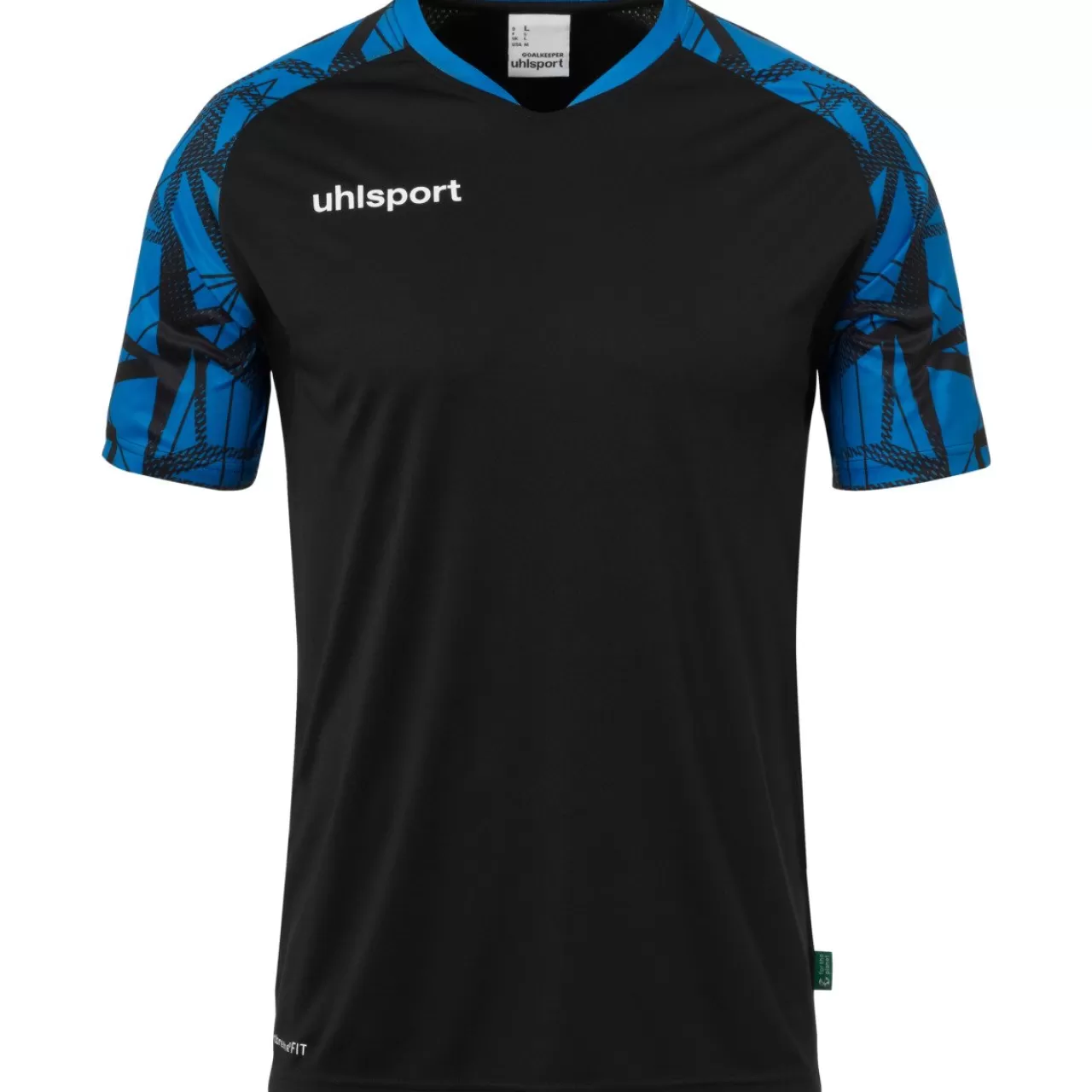 Discount uhlsport Goal 25 Trikot Schwarz/Pacific Blau