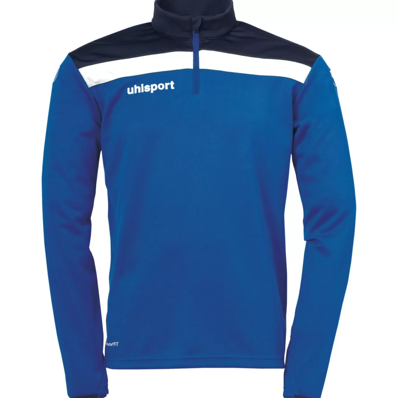 Clearance uhlsport Offense 23 1/4 Zip Top Azurblau/Marine/Weis