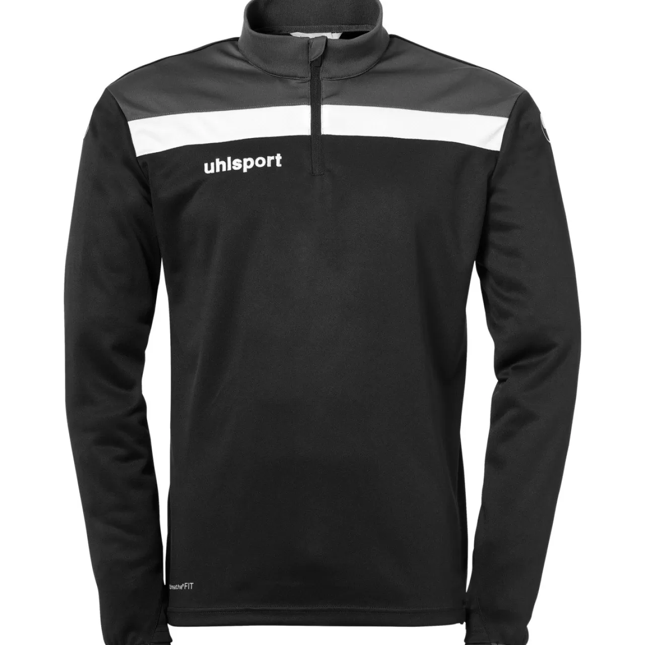 Cheap uhlsport Offense 23 1/4 Zip Top Schwarz/Anthra/Weis