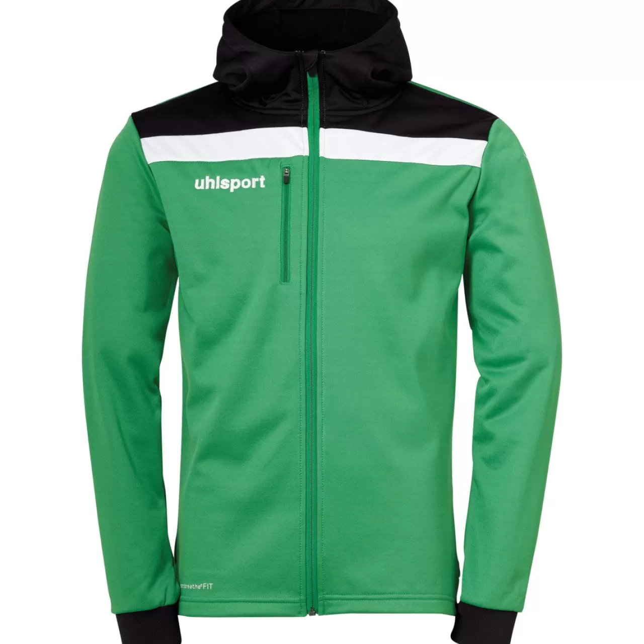 Shop uhlsport Offense 23 Multi Hood Jacket Grun/Schwarz/Weis