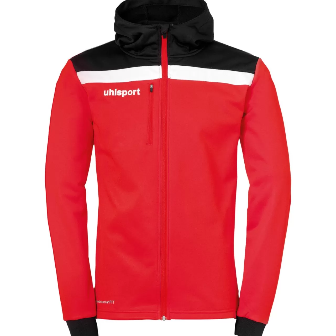 Best uhlsport Offense 23 Multi Hood Jacket Rot/Schwarz/Weis