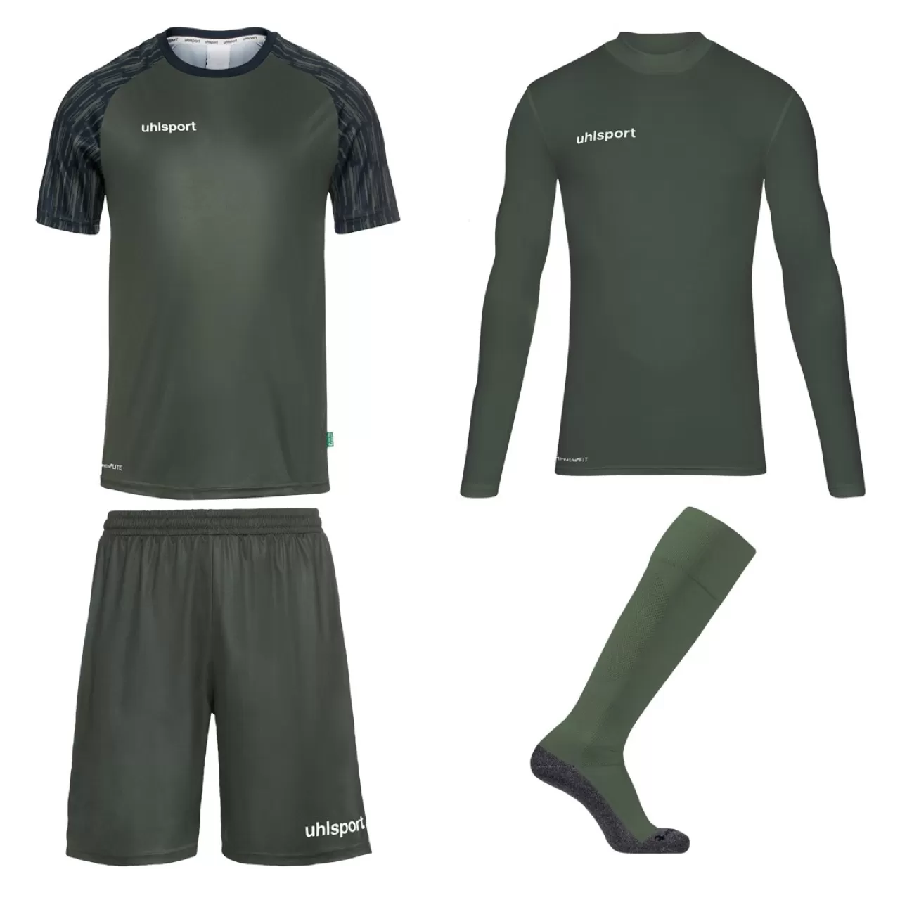 Store uhlsport Reaction Torwartset Dark Olive/Marine