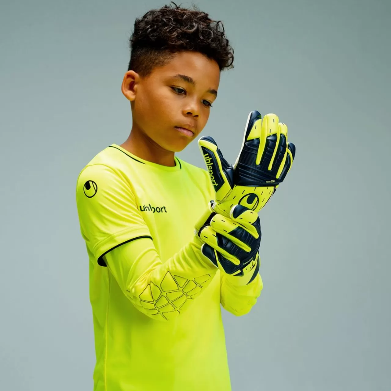 Best Sale uhlsport Save Goalkeeper Set Junior Fluo Gelb/Schwarz