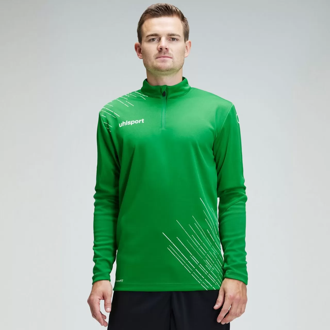 Best uhlsport Score 26 1/4 Zip Top Grun/Weis