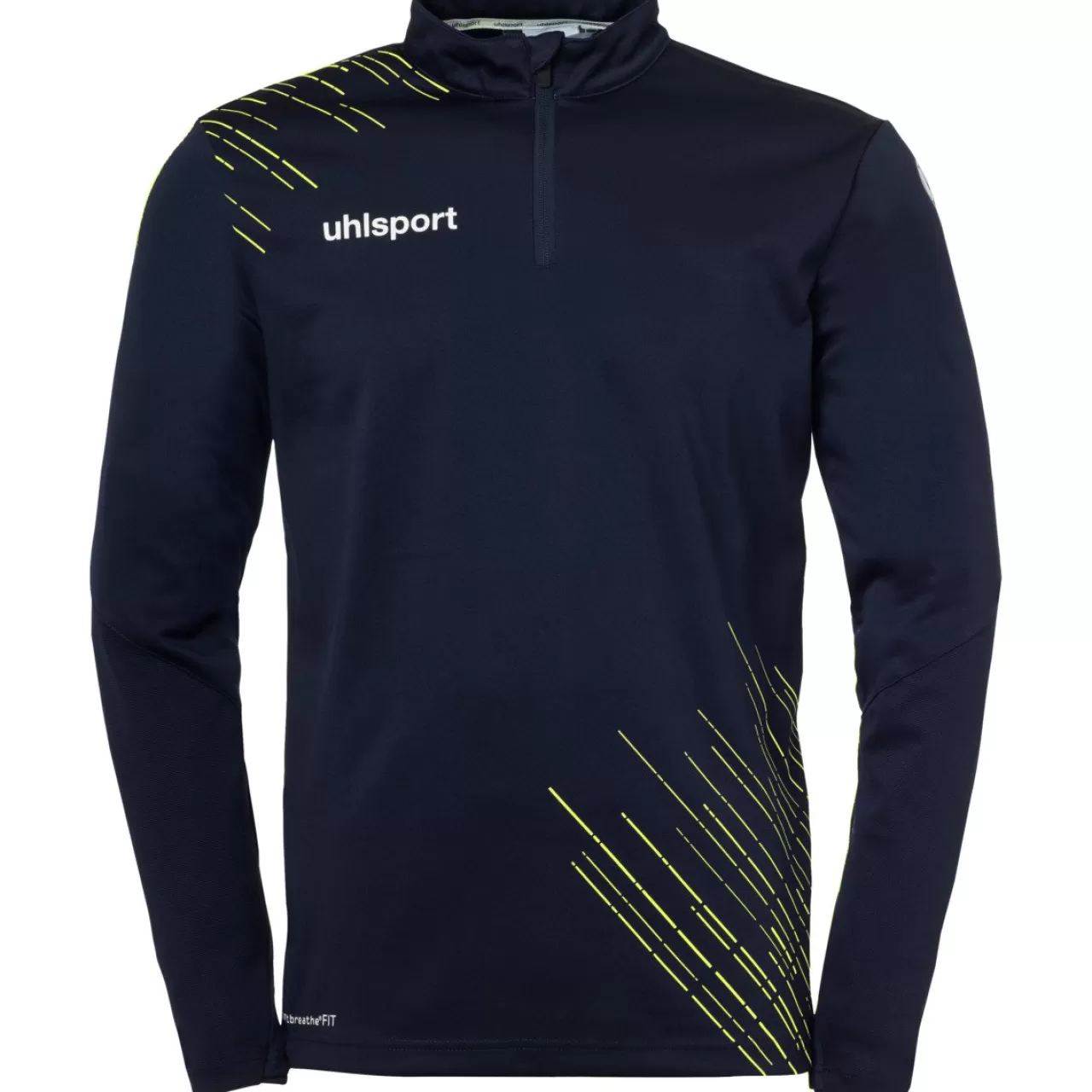 Hot uhlsport Score 26 1/4 Zip Top Marine/Fluo Gelb