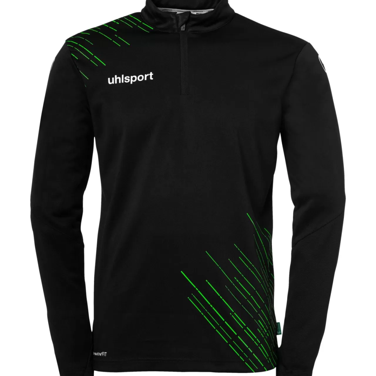 Best Sale uhlsport Score 26 1/4 Zip Top Schwarz/Fluo Grun