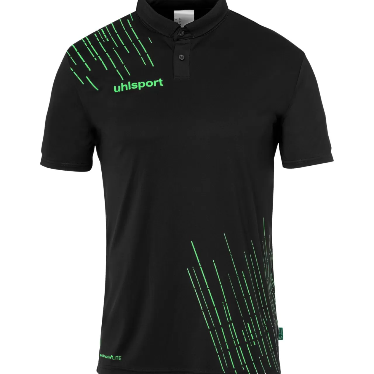 Sale uhlsport Score 26 Poly Polo Schwarz/Fluo Grun